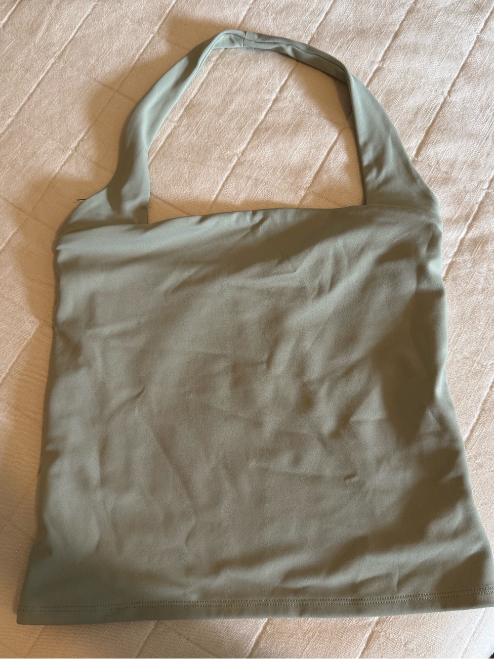 Express Sage Green Halter Top